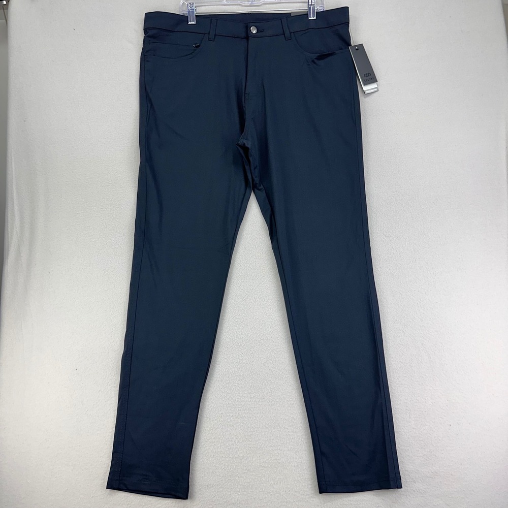 LEG3ND Slim Tech Pants Mens 38x32‎ Black NWT Stretch Travel Career